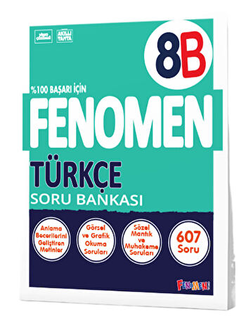 Fenomen Okul Yayınları Lgs 8. Sınıf Türkçe B Soru Bankası