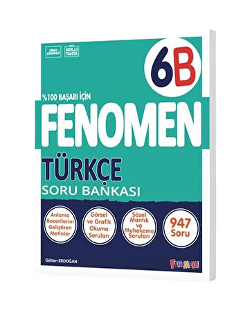 Fenomen Yayınları 6. Sınıf Türkçe B Soru Bankası