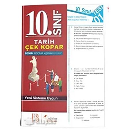 10. Sınıf Tarih Çek Kopar Yaprak Test Eğitim Dünyası Yayınları