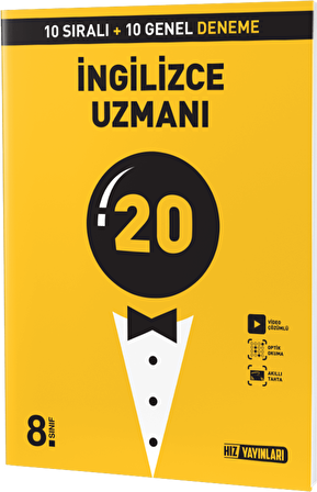 8. Sınıf LGS İngilizce Uzmanı 20 Deneme Sınavı