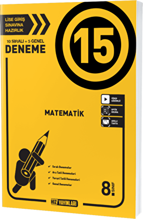 8. Sınıf Matematik 15 Deneme