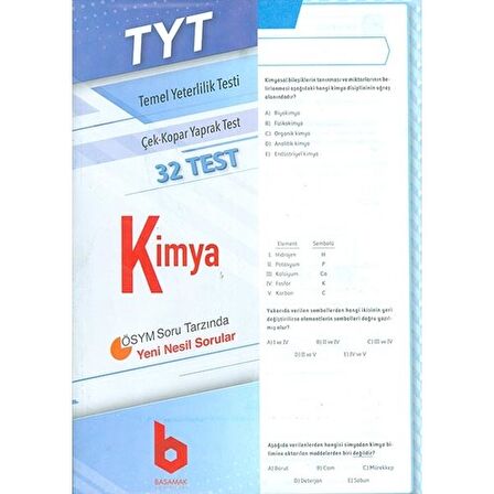 2020 TYT Kimya Çek - Kopar Yaprak Test