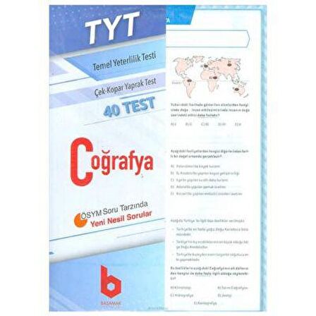 2020 TYT Coğrafya Çek - Kopar Yaprak Test