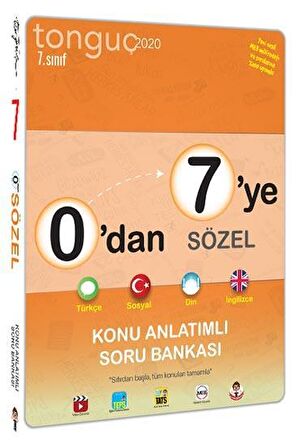 Tonguç 0’dan 7’ye Sözel Konu Anlatımlı Soru Bankası