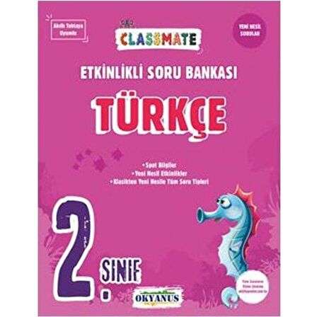 2. Sınıf Classmate Türkçe Etkinlikli Soru Bankası