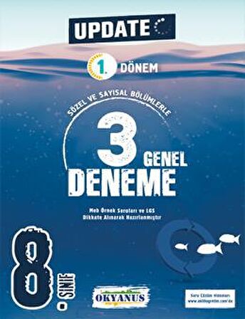 8. Sınıf Update 1. Dönem 3 Genel Deneme