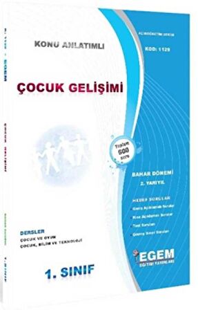 1. Sınıf Çocuk Gelişimi Bahar Dönemi 2. Yarıyıl Konu Anlatımlı Soru Bankası