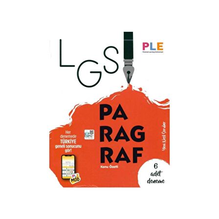 PLE - LGS - Paragraf Kitabı + 6 Türkçe Denemesi