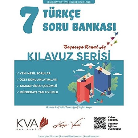 KVA 7.Sınıf Türkçe Soru Bankası Kılavuz Serisi