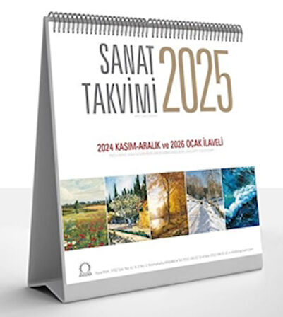 Sanat Takvimi 2025 Masa Takvimi