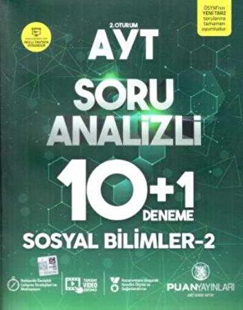 Puan AYT Sosyal Bilimler 2 Soru Analizi 10 Artı 1 Deneme