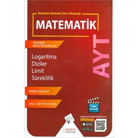 Derece AYT Matematik Logaritma Diziler Limit Süreklilik