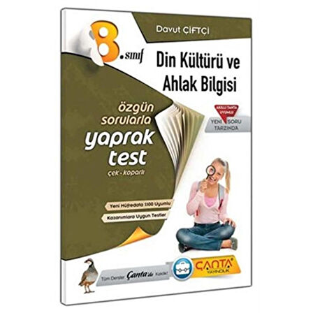 Çanta Yayınları 8. Sınıf Din Kültürü ve Ahlak Bilgisi Yaprak Test
