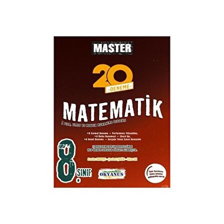 8. Sınıf Master 20 Matematik Denemesi