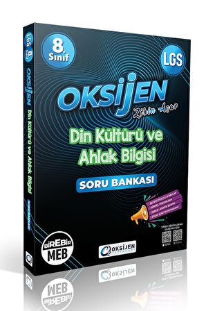 Oksijen Yayınları 8.Sınıf LGS Din Kültürü Soru Bankası