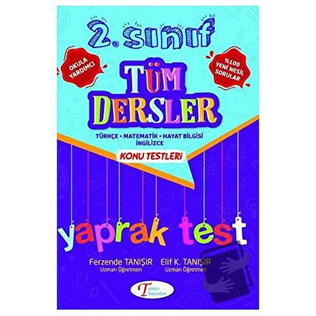 2. Sınıf Tüm Dersler Konu Testleri Test