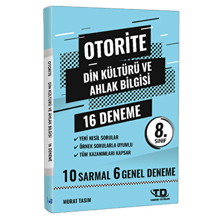 LGS Din Kültürü ve Ahlak Bilgisi 8. Sınıf 16 Deneme Otorite