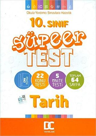 10.Sınıf Tarih Süper Test Çek Kopar Doğru Cevap Yayınları