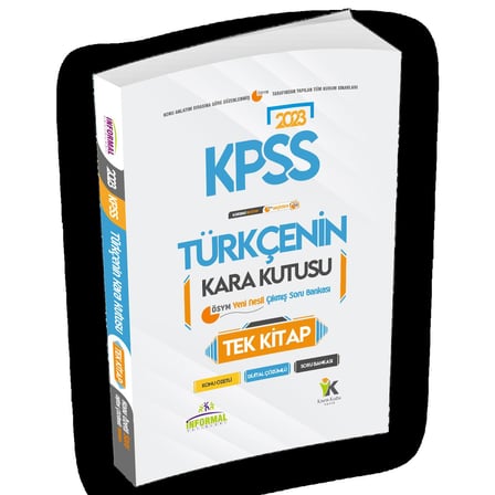 2023 KPSS Türkçenin Kara Kutusu TEK KİTAP Konu Özetli D.Çözümlü ÖSYM ARŞİV Çıkmış Soru Bankası