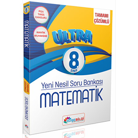 8. Sınıf Ultra Matematik Çözümlü Soru Bankası