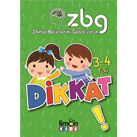 Zihinsel Becerilerimi Geliştiriyorum 3-4 Yaş Dikkat
