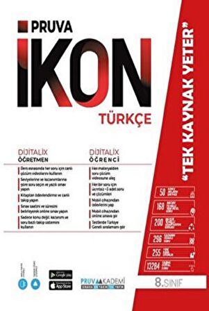 8. Sınıf İkon Türkçe Konu Anlatım Kitabı