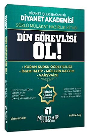Diyanet Akademisi Din Görevlisi Ol Sözlü Mülakat Hazırlık Kitabı