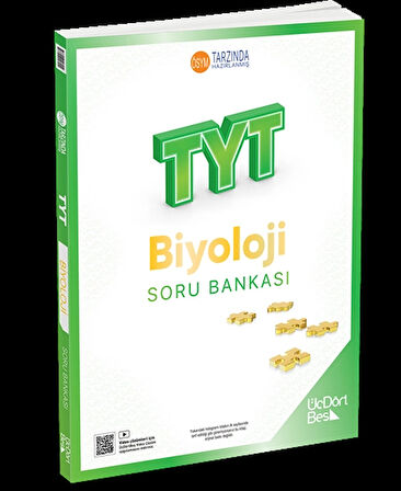ÜçDörtBeş Yayınları TYT Biyoloji Soru Bankası Yeni