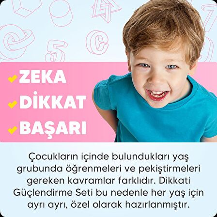 Dikkati Güçlendirme Seti - Yeni Neuro VİA Sistemi ile (2 Yaş)