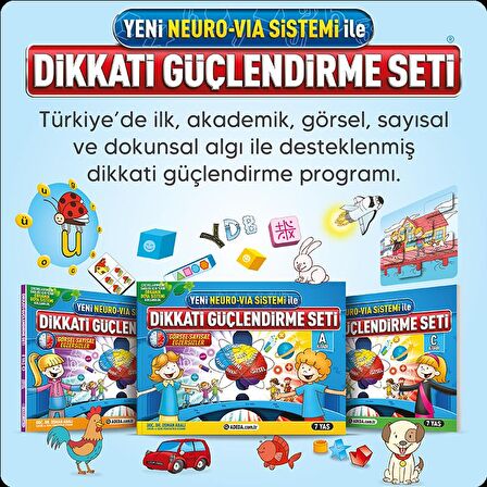 Dikkati Güçlendirme Seti 7 Yaş - Yeni Neuro - Via Sistemi İle