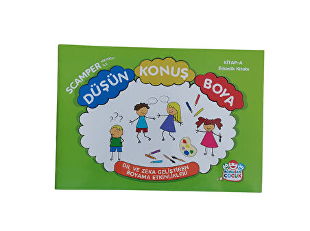 Konuşan Çocuk Scamper Metoduyla Düşün, Konuş, Boya (3'lü Set)