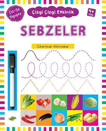 Sebzeler 4 Yaş ve Üstü - Çizgi Çizgi Etkinlik