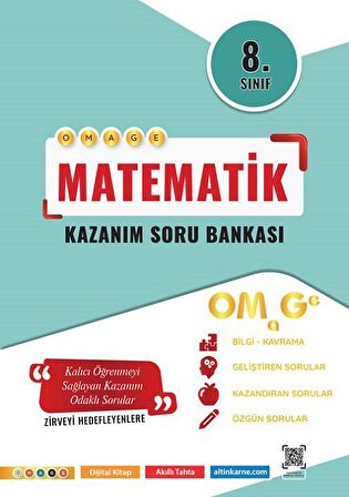 8. Sınıf Omage Kazanım Matematik Soru Bankası