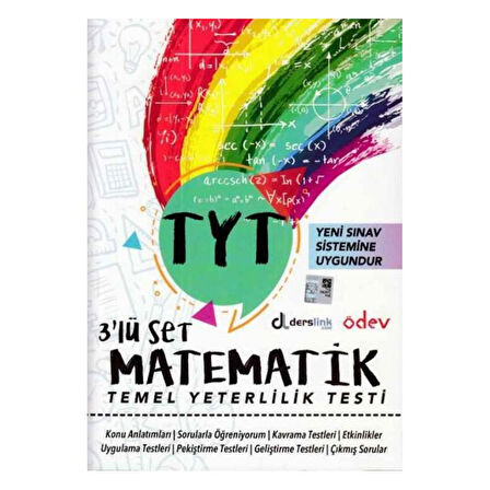 Ödev Yayınları YKS-TYT 1.Oturum Matematik 3'lü Set