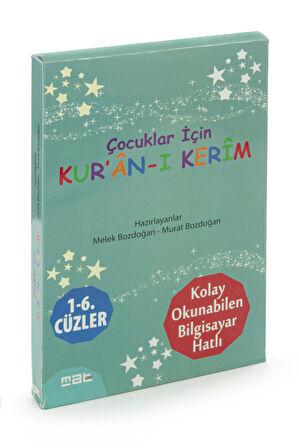 Çocuklar İçin Kur’an-ı Kerim 1 - 6. Cüzler (6 Kitap Takım)