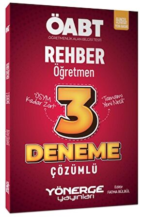 ÖABT Rehber Öğretmen 3 Deneme Çözümlü