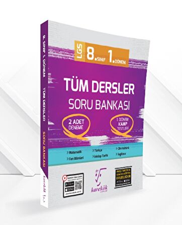 Karekök 8. Sınıf LGS Tüm Dersler 1. Dönem Soru Bankası Video Çözümlü Karekök Yayınları