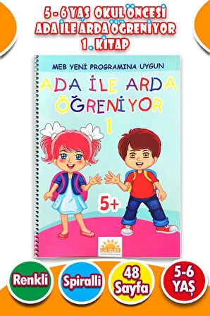 Ada ile Arda Öğreniyor Seti 1. Kitap - 48 Sayfa 