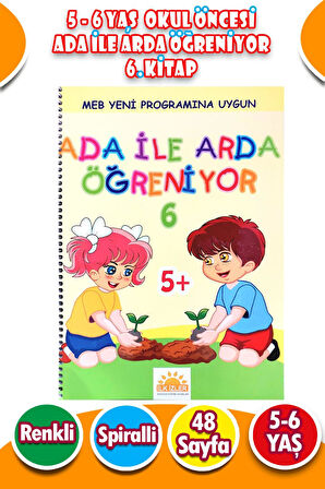 Ada ile Arda Öğreniyor Seti 6. Kitap - 48 Sayfa 