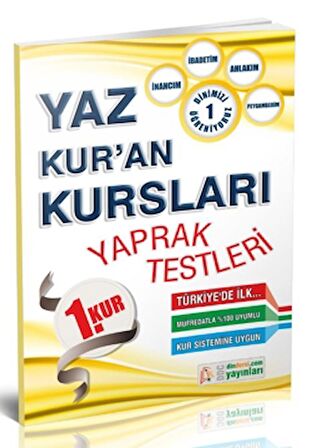 Yaz Kuran Kursları Yaprak Test 1. Kur