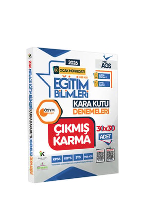 2026 MEB-AGS Ocak Müfredatı Eğitim Bilimleri ÖSYM Çıkmış Karma Kara Kutu 30x30 Deneme Paketi Çözümlü