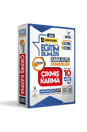 2025 Kpss Eğitim Bilimleri Ösym Çıkmış Soru Karma Kara Kutu Türkiye Geneli Çözümlü 10lu Paket Deneme