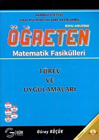Gür Yayınları Öğreten Matematik Fasikülleri Türev ve Uygulamaları Konu Anlatımlı