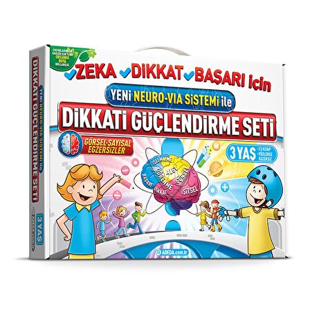 Adeda 3 Yaş Dikkat Güçlendiren Set - 3 yaş için dikkat güçlendirme