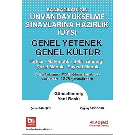 Bankacılar İçin Unvanda Yükselme Sınavlarına Hazırlık Genel Yetenek - Genel Kültür