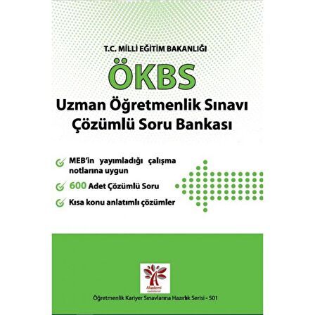 ÖKBS Uzman Öğretmenlik Sınavı Çözümlü Soru Bankası