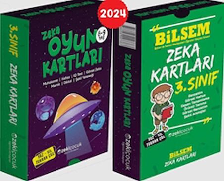 3. sınıf Bilsem Zeka Kartları / 8-9 Yaş Zeka Oyun Kartları