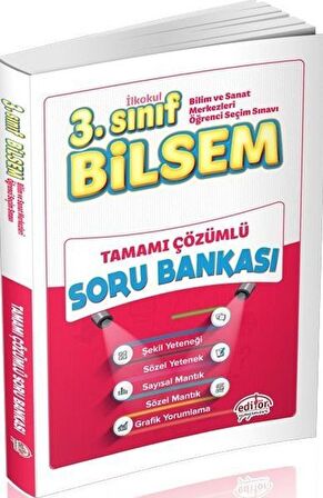 Editör 3.Sınıf Bilsem Tamamı Çözümlü Soru Bankası