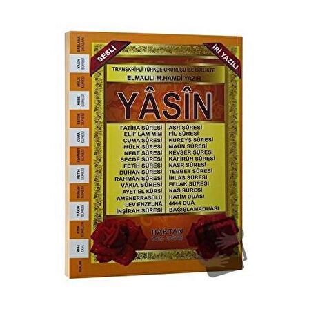 Orta Boy 41 Yasin-i Şerif Fihristli Mealli İri Yazılı (H-41)