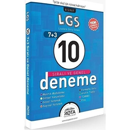 Rota Yayınları 8. Sınıf Lgs 10 Sıralı Ve Genel Deneme